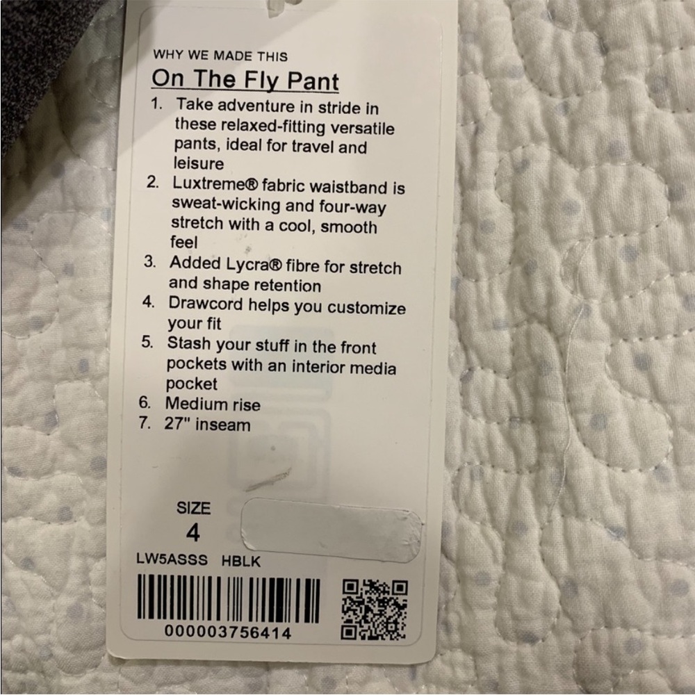 Lululemon Athletica On The Fly 7/8 Luxstreme Everday Pants Heathered Gray- Sz 4 - Picture 11 of 16